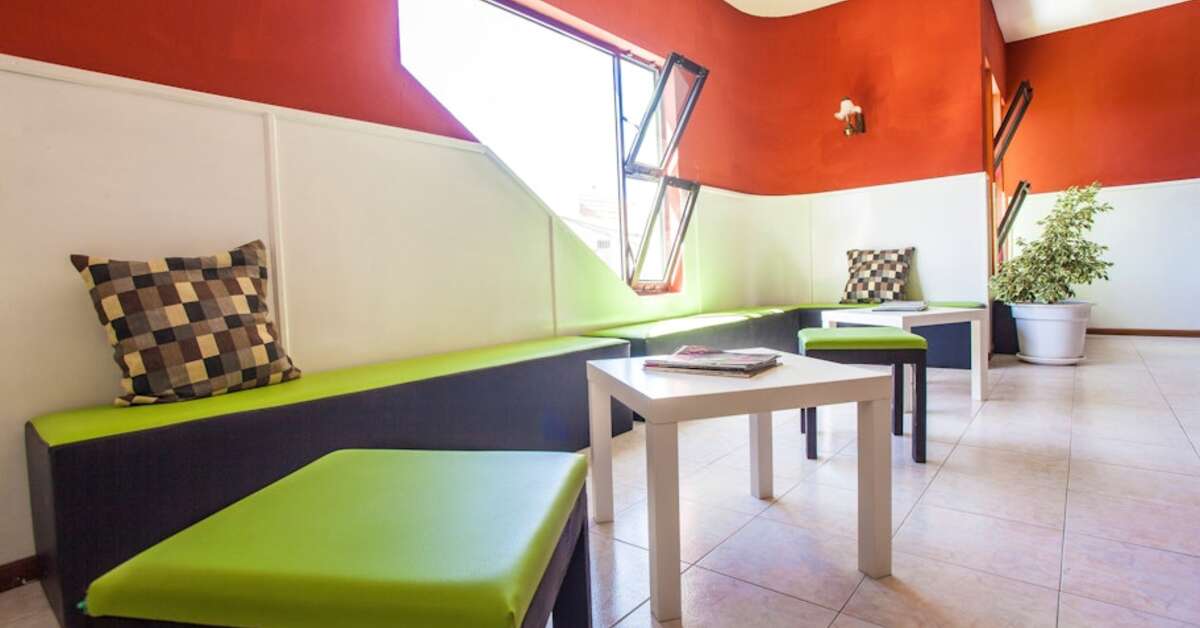 Een foto van het interieur van Hotel Central Sal