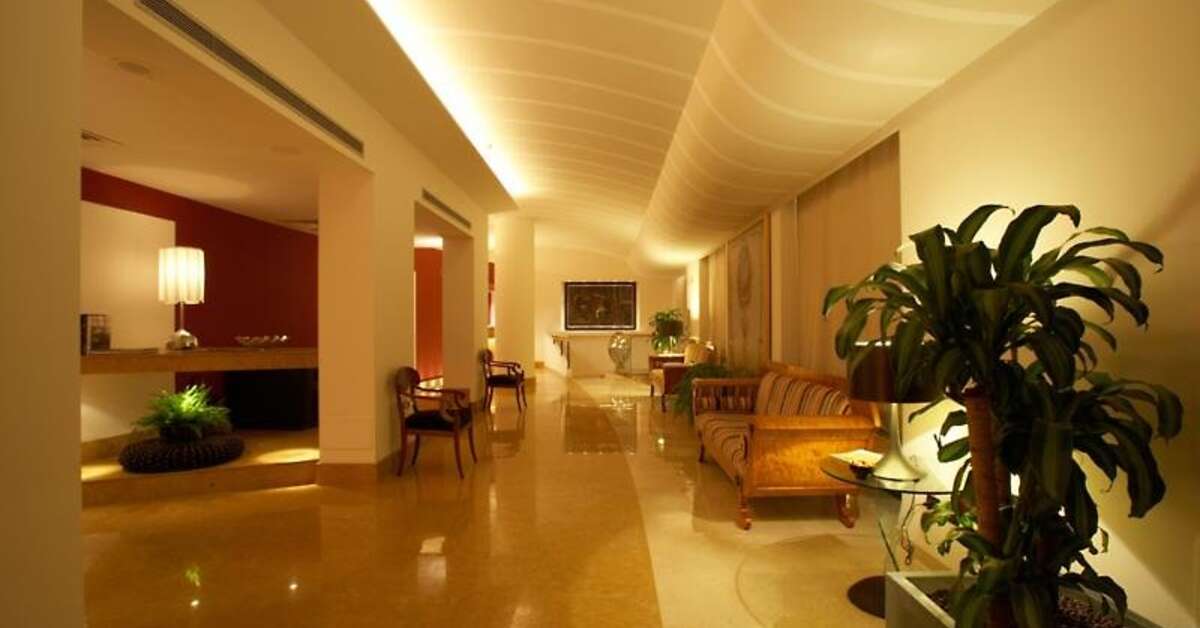 Een foto van het interieur van Hotel Plaza Opera
