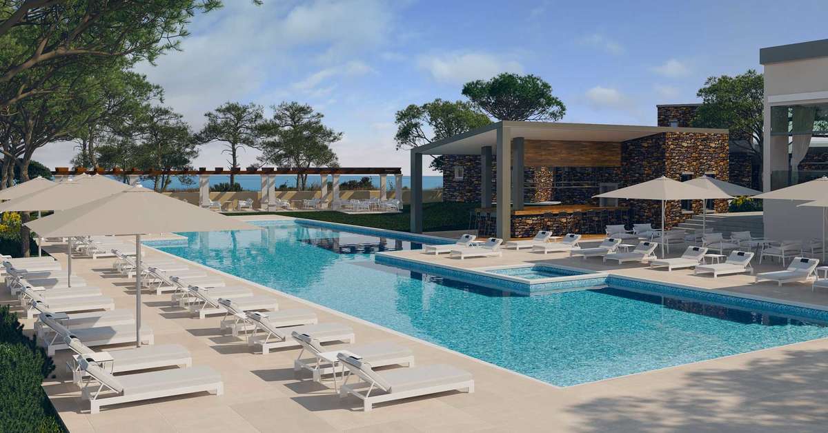 Ein Foto von einer Übersicht des Golden Sun Resort & Spa