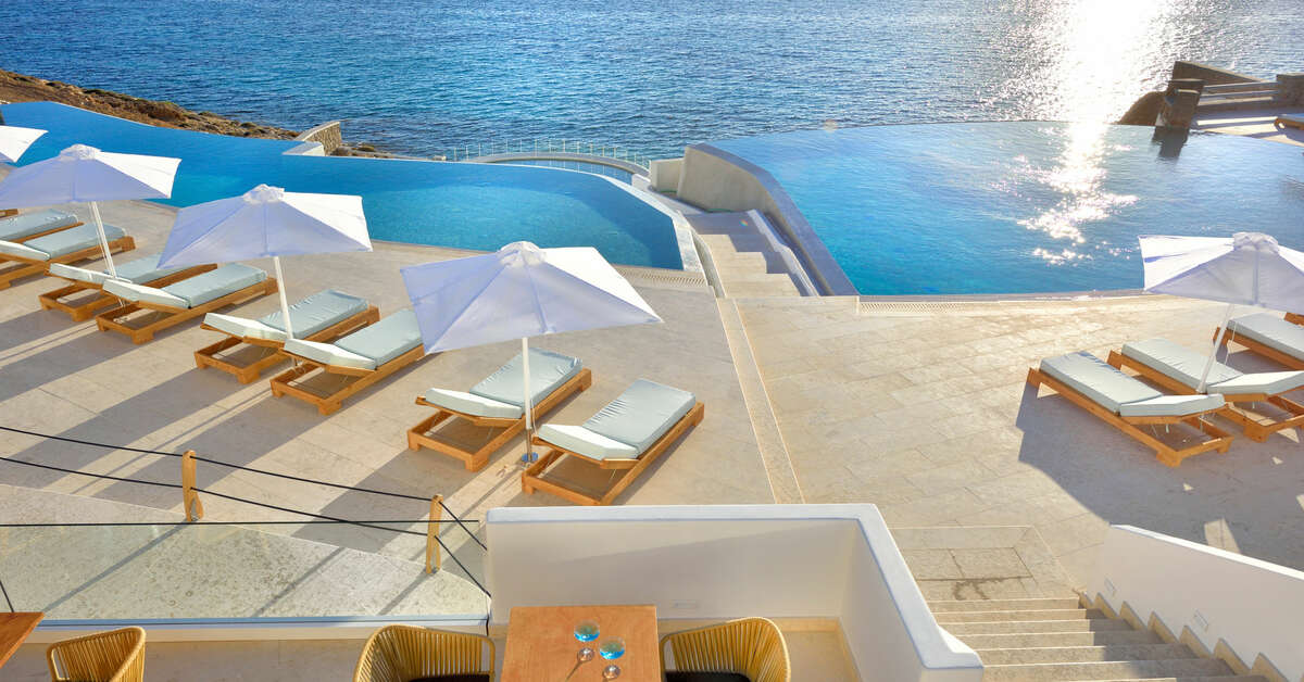 Een foto van het zwembad bij Anax Resort & Spa