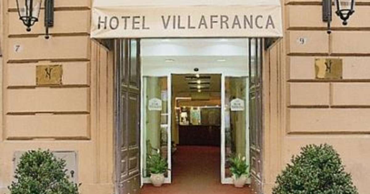 Een foto van de buitenkant van Hotel Villafranca Rome