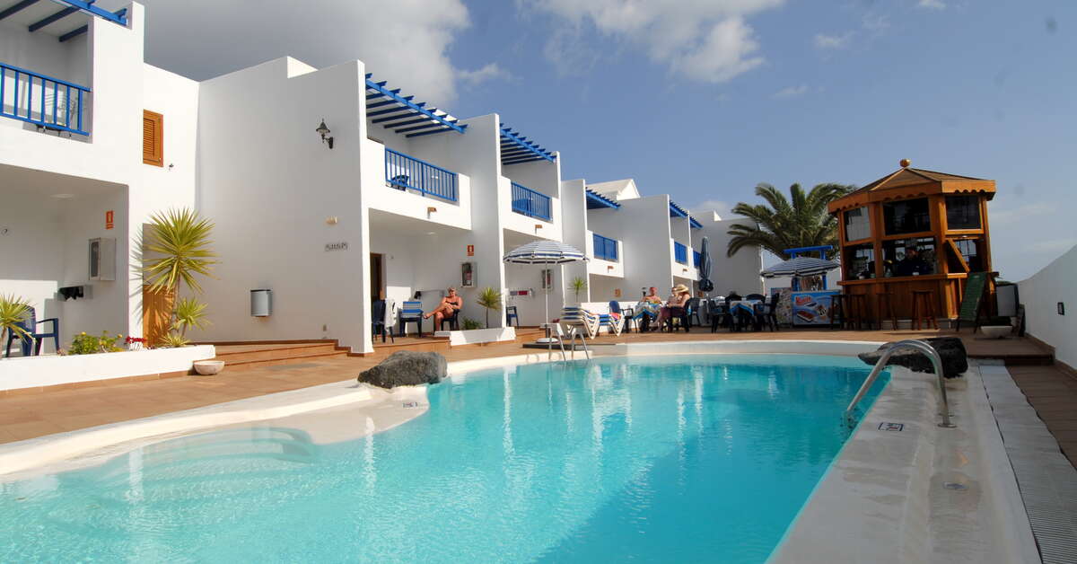 Een foto van het zwembad bij Appartementen Isla de Lobos