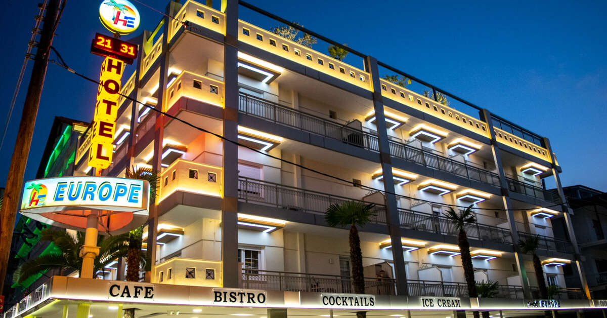 Een foto van de buitenkant van Hotel Europe