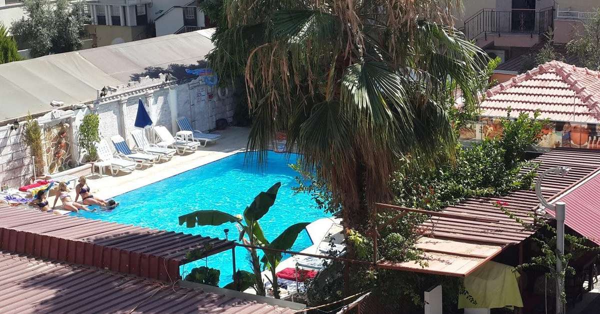 Een foto van het zwembad bij Side Orient Aparthotel