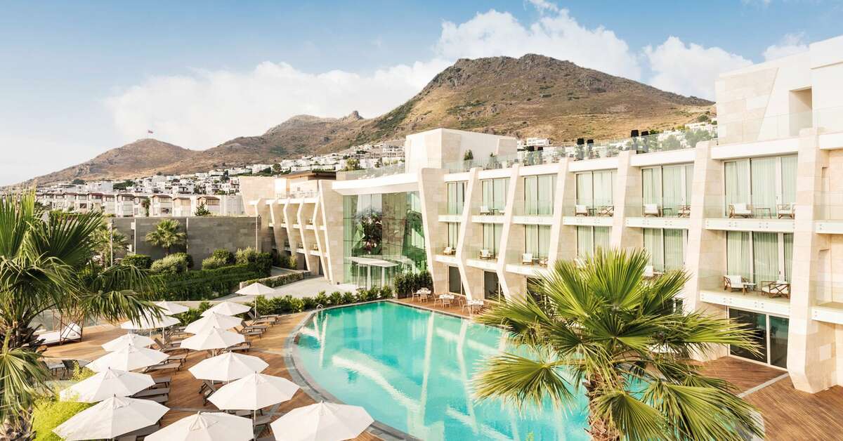 Ein Foto vom Pool im Swissotel Resort Bodrum Beach