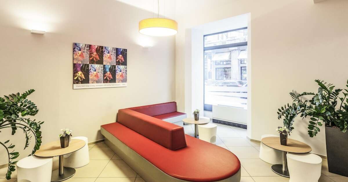 Een foto van het interieur van Ibis Praha Old Town