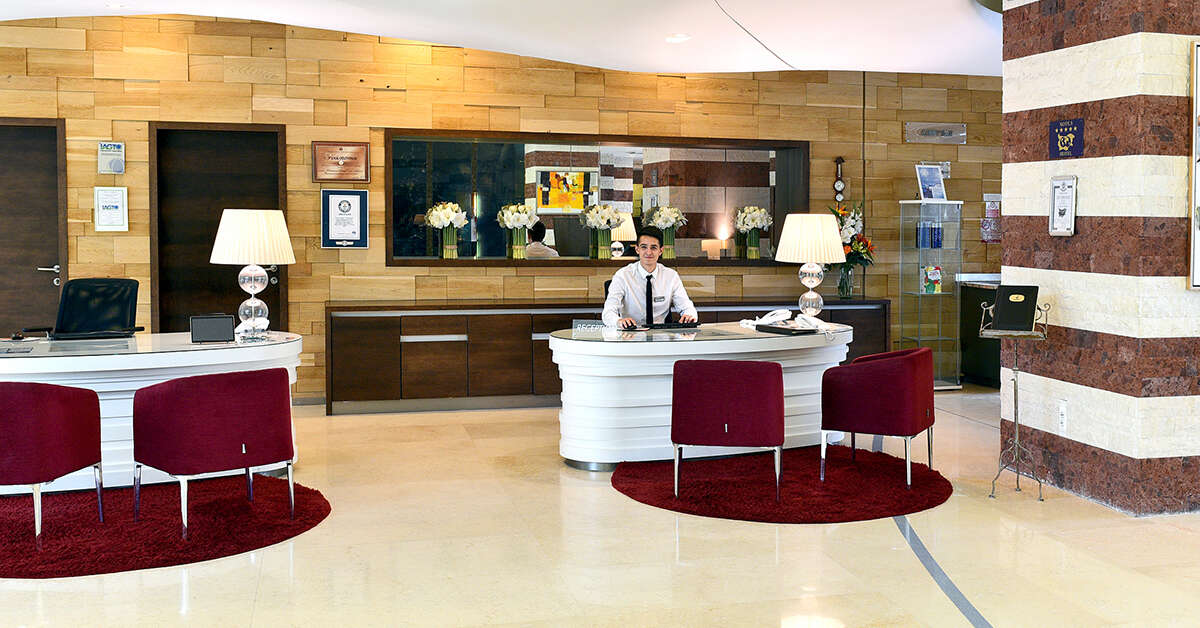Een foto van het interieur van Flamingo Grand Hotel & Spa