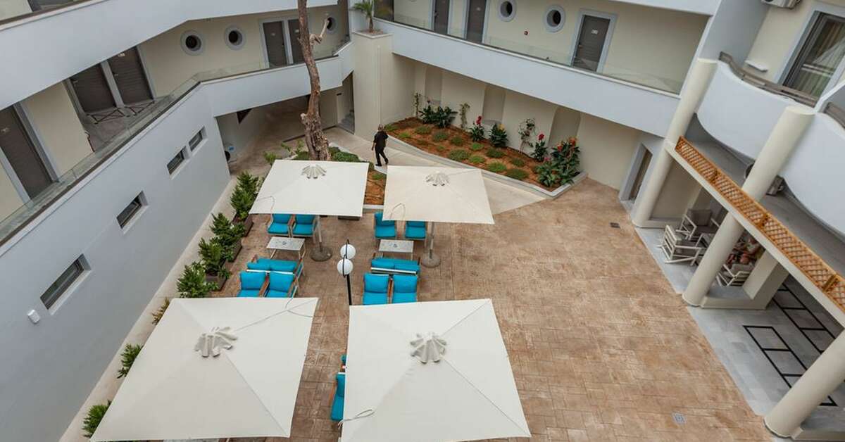 Een foto van het interieur van Harmony Rethymno Beach Hotel