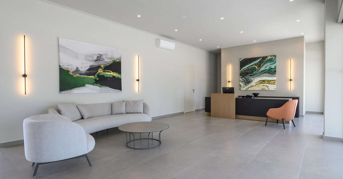 Een foto van het interieur van Smaragdi Kos Hotel