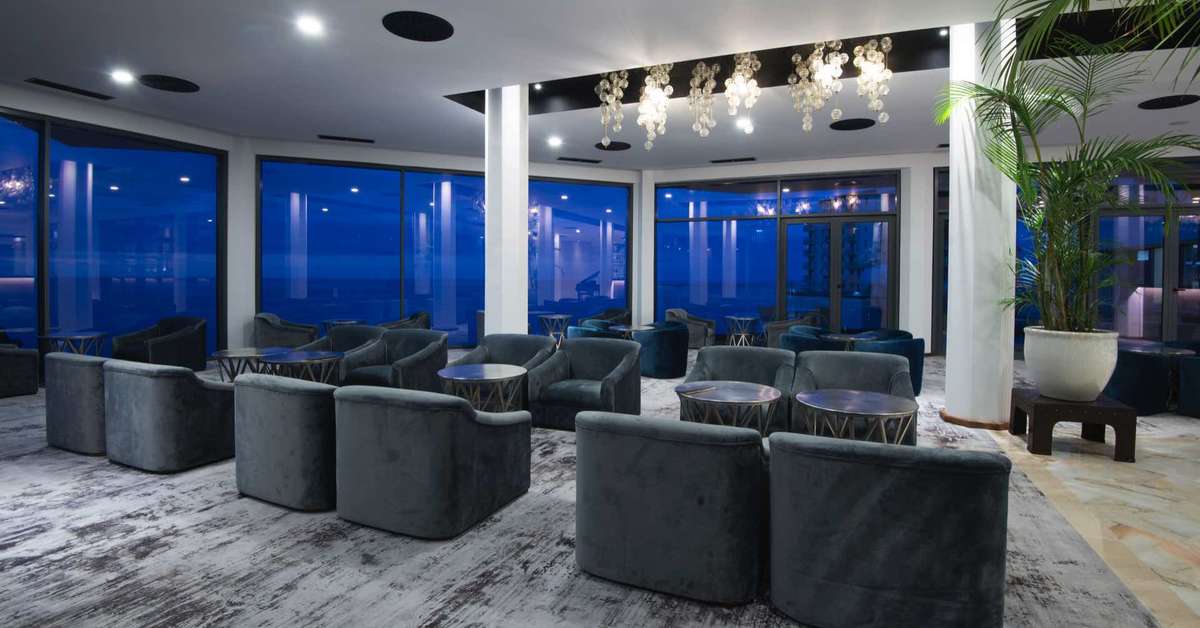 Een foto van het interieur van Hotel Baia Azul