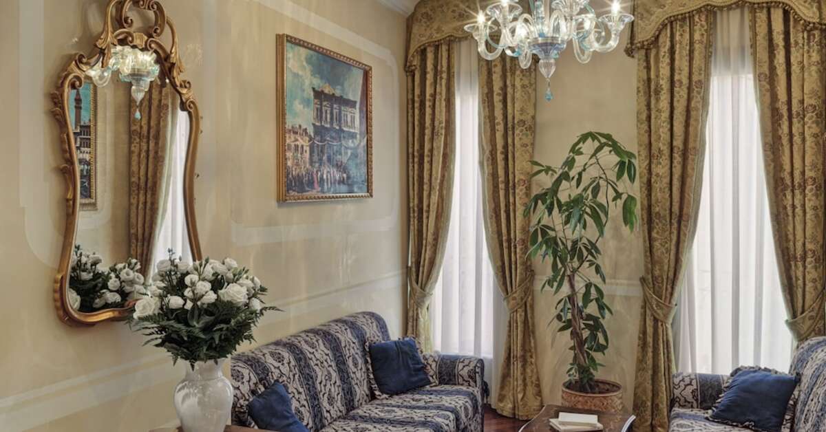 Een foto van het interieur van Antica Locanda Al Gambero