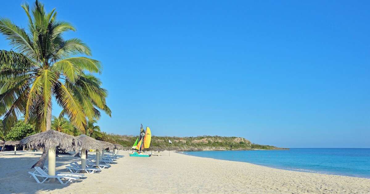 Ein Foto vom Strand beim Hotel Sol Palmeras