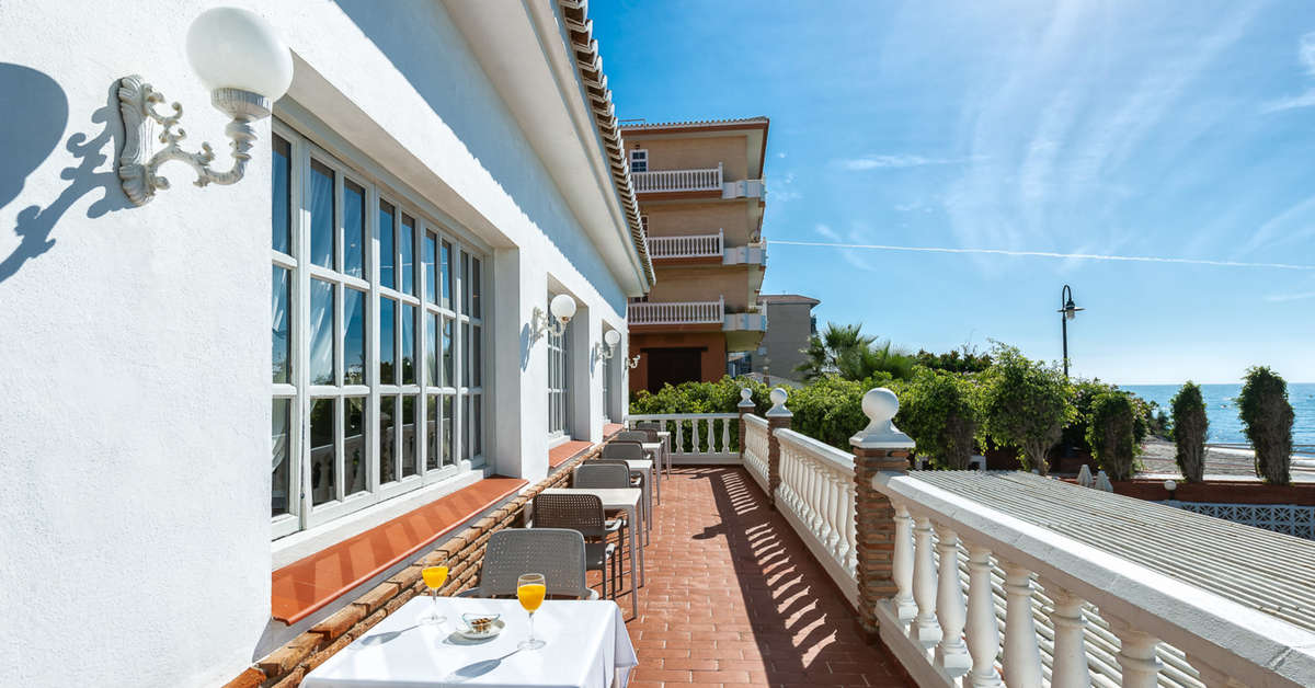 Een foto van het interieur van Hotel Santa Rosa