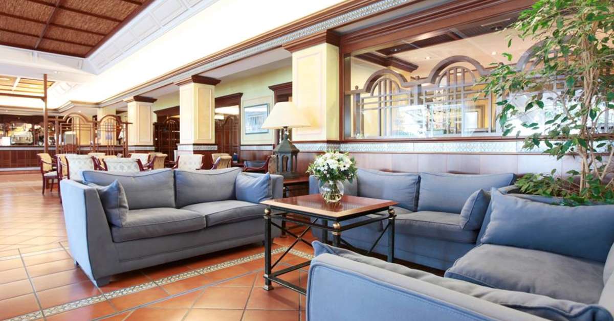 Een foto van het interieur van Hotel Roses Platja