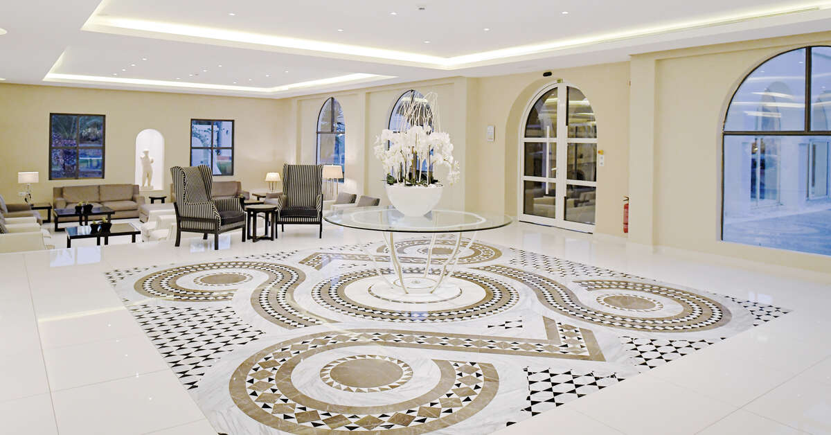 Een foto van het interieur van Lindos Village Resort & Spa