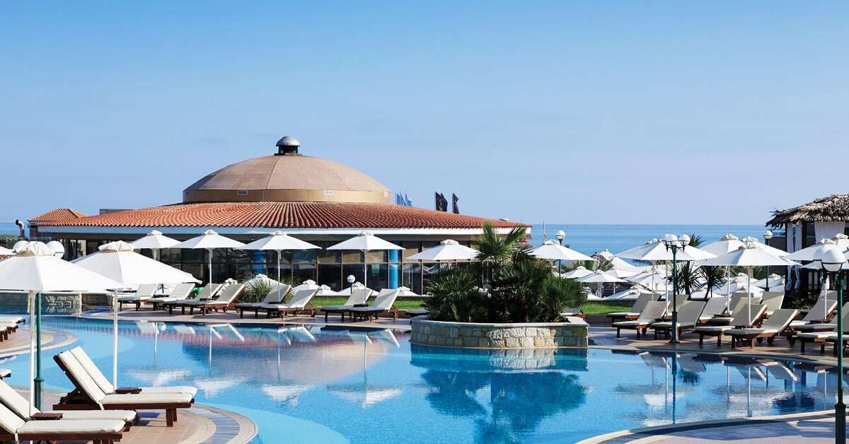 Een foto van het zwembad bij Atlantica Caldera Palace