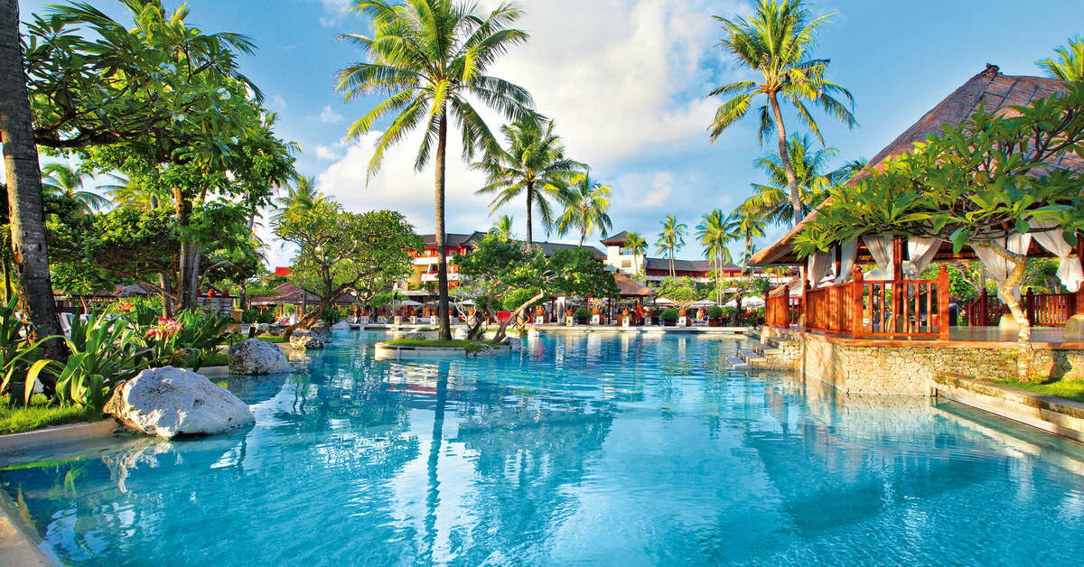 Een foto van het zwembad bij Nusa Dua Beach Hotel & Spa