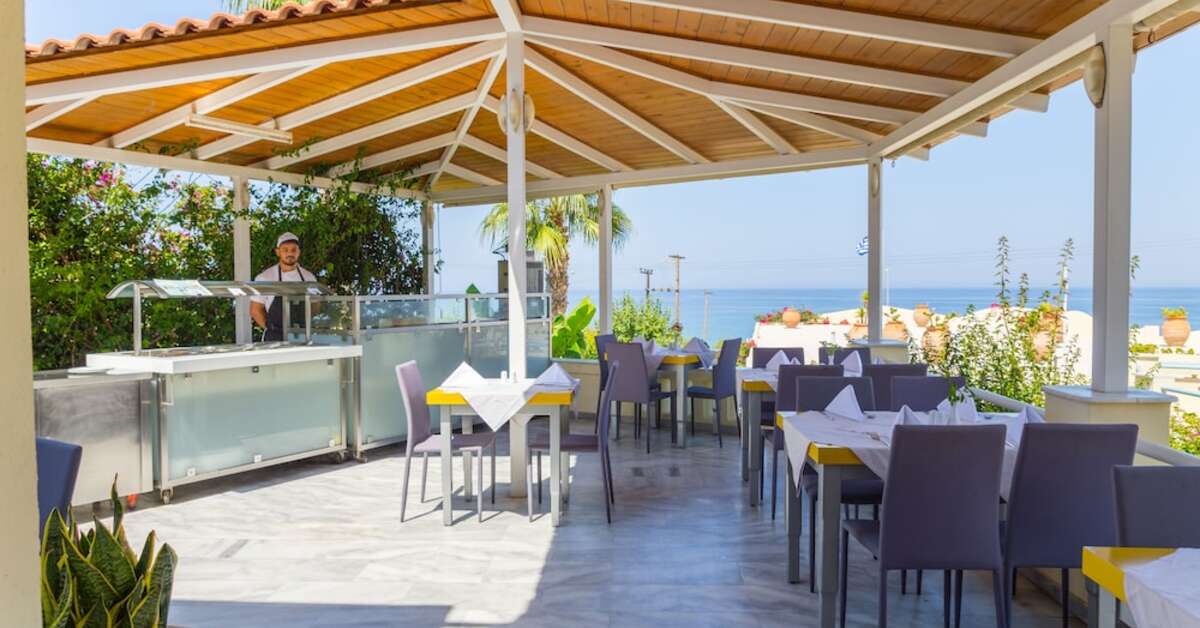 Een foto van de faciliteiten bij Rethymno Mare