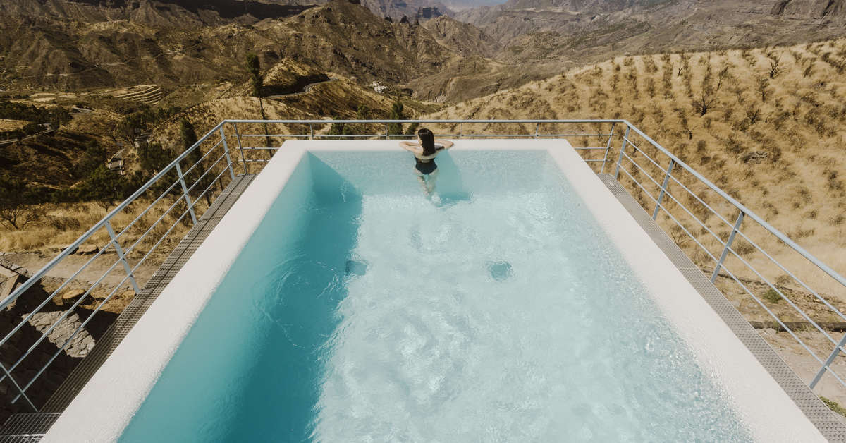 Een foto van het zwembad bij Hotel Parador Cruz de Tejeda