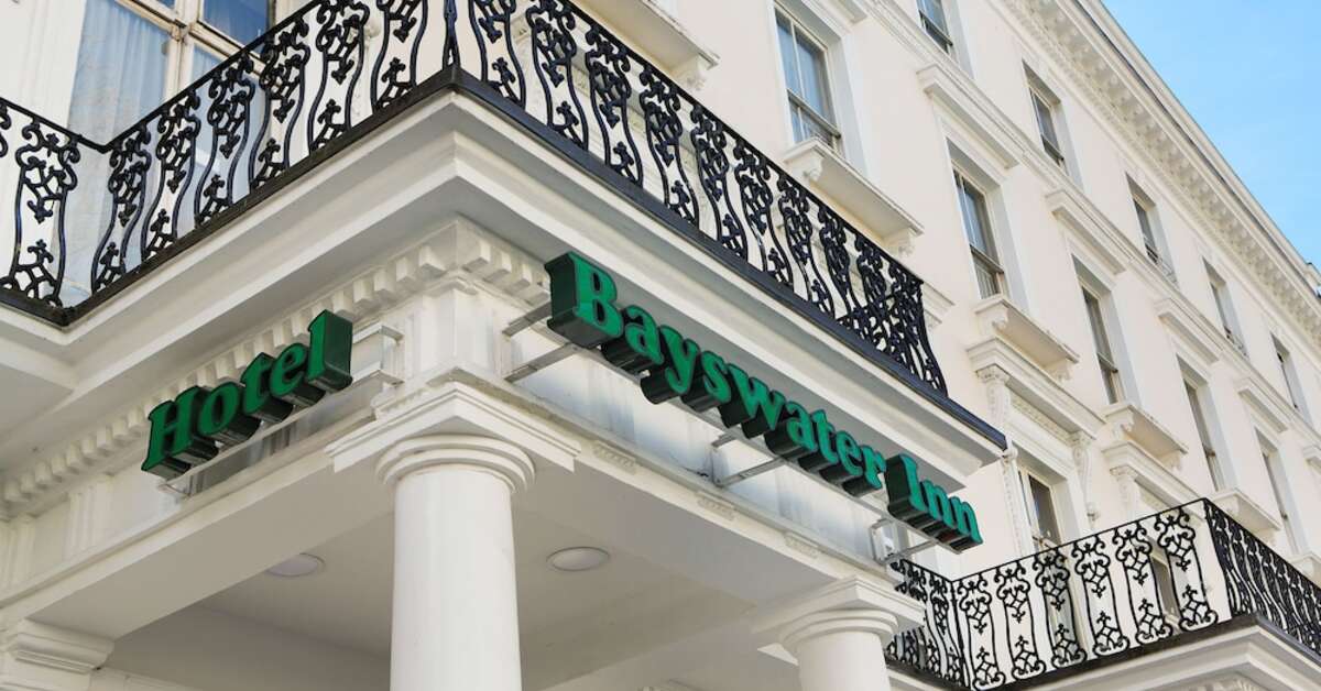 Een foto van de buitenkant van Bayswater Inn