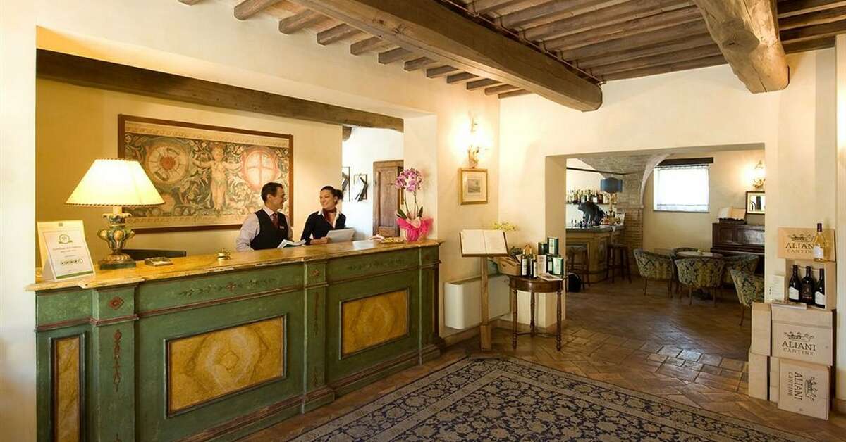 Een foto van het interieur van Relais Dell'Olmo