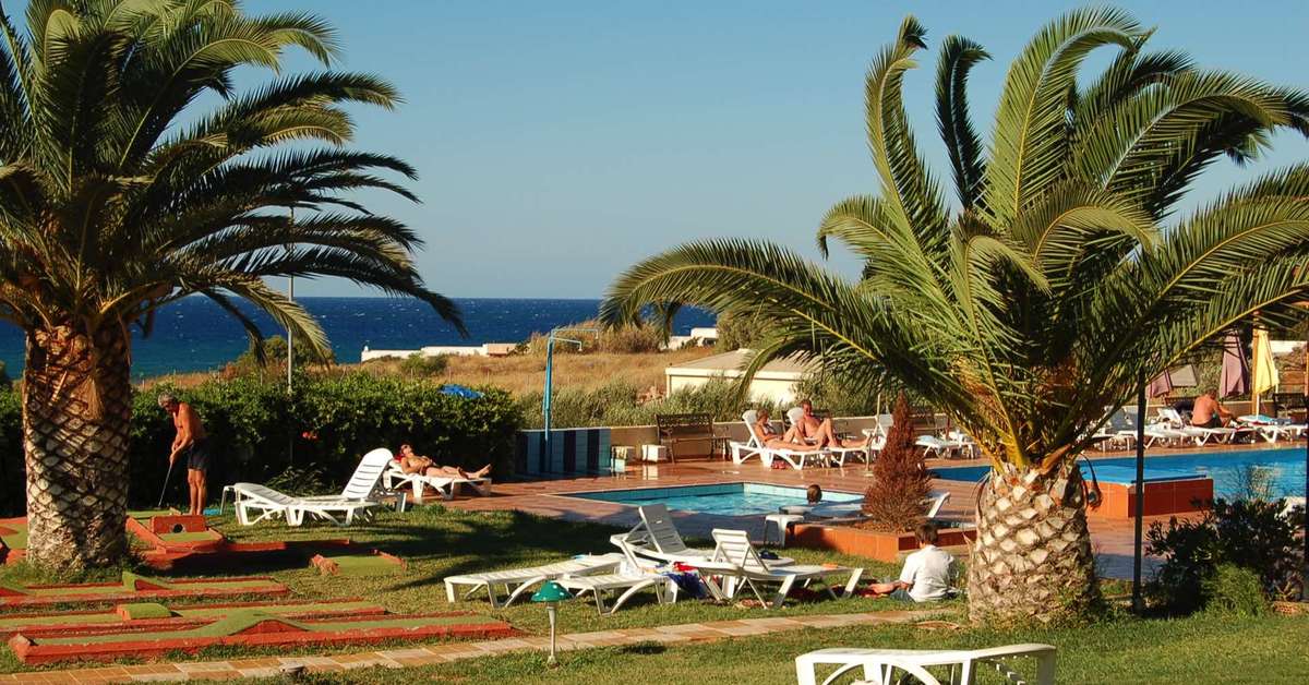 Een foto van het zwembad bij Hotel Cretan Garden