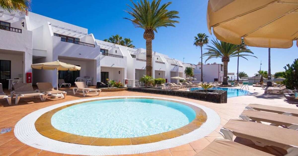 Ein Foto vom Pool im Apartments Flamingo