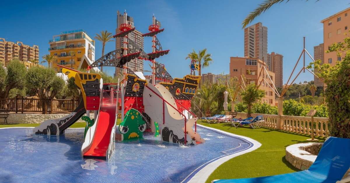 Een foto van het zwembad bij Magic Tropical Splash Aparthotel
