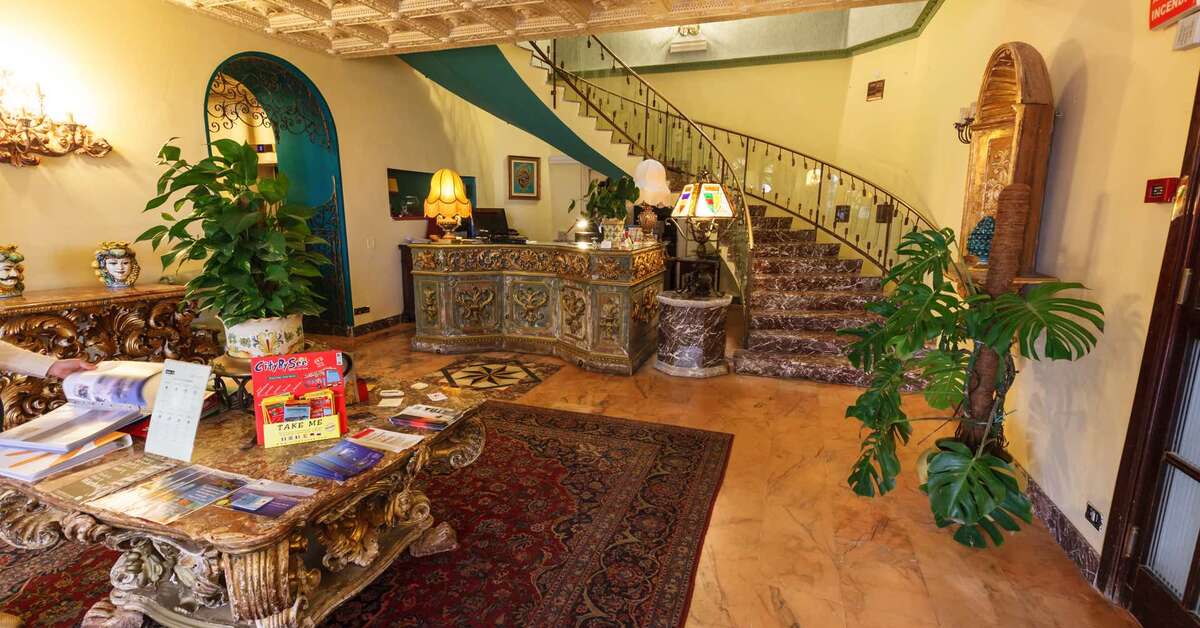 Een foto van het interieur van Taormina Park Hotel