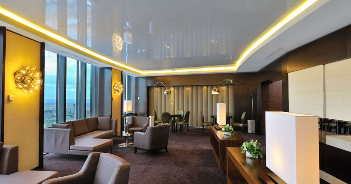 Een foto van het interieur van Eurostars Madrid Tower Hotel
