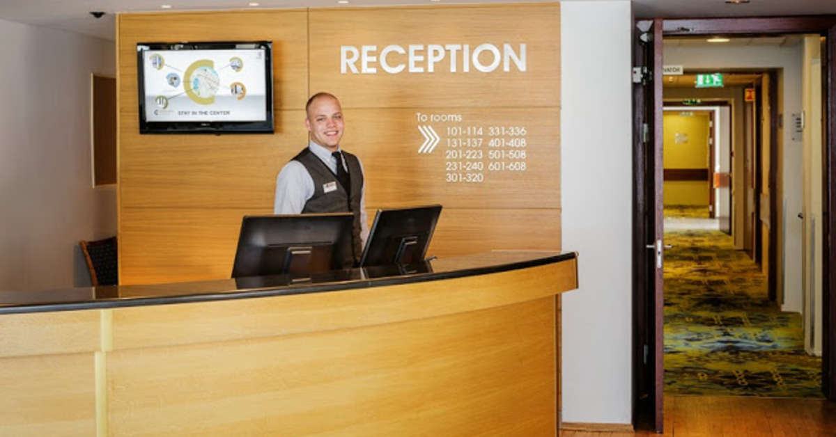 Een foto van het interieur van CenterHotel Plaza