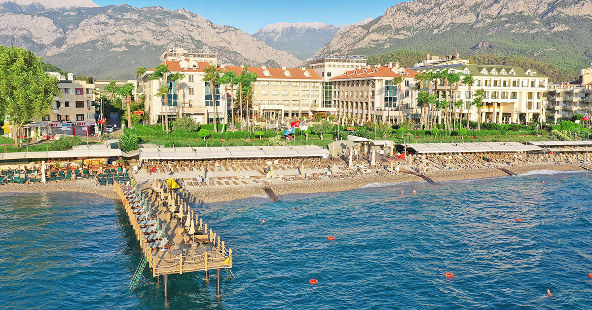 Een foto van de buitenkant van Fame Residence Kemer & Spa
