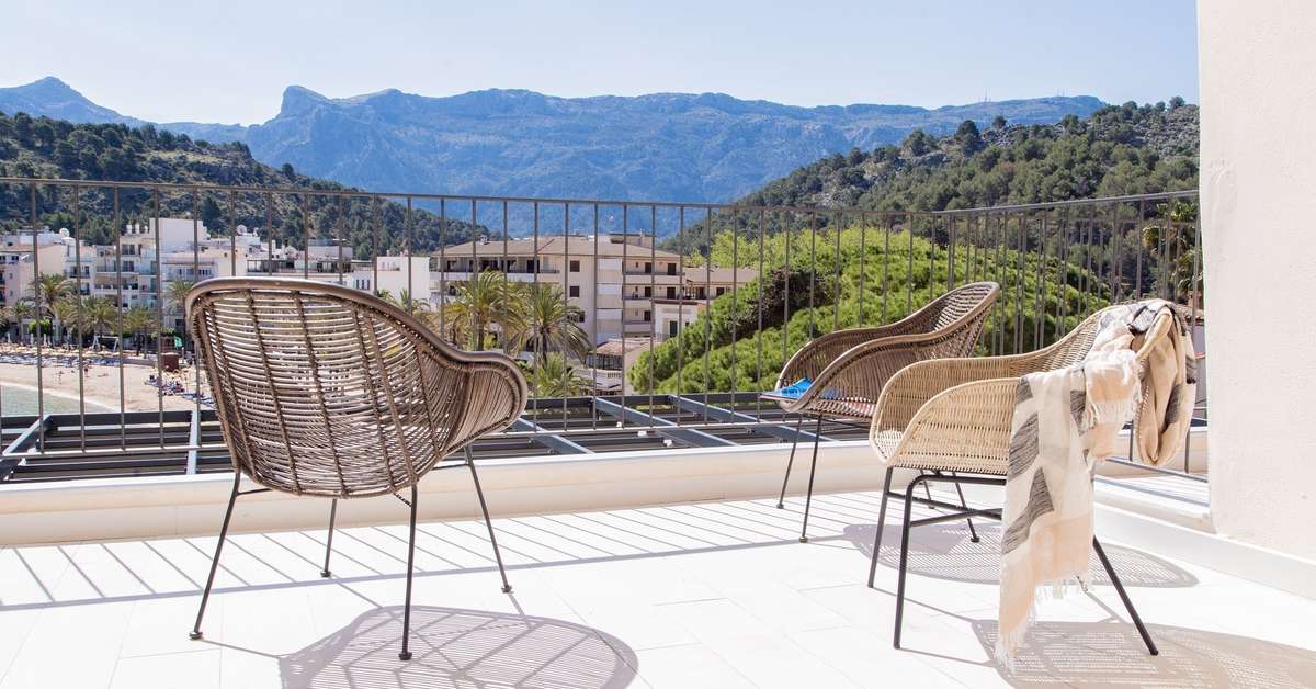 Ein Foto von der Terrasse im Pure Salt Port de Soller 