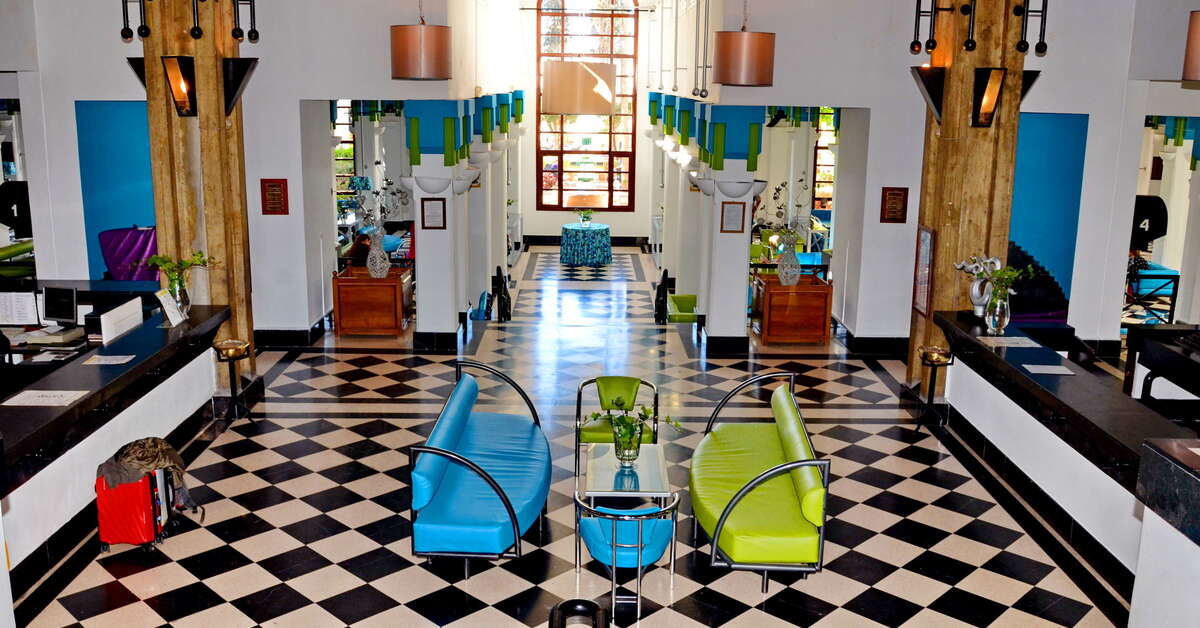 Een foto van het interieur van Caribbean Village Agador