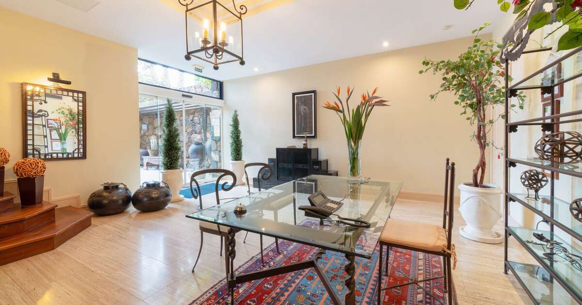 Een foto van het interieur van Hotel Villa Vik