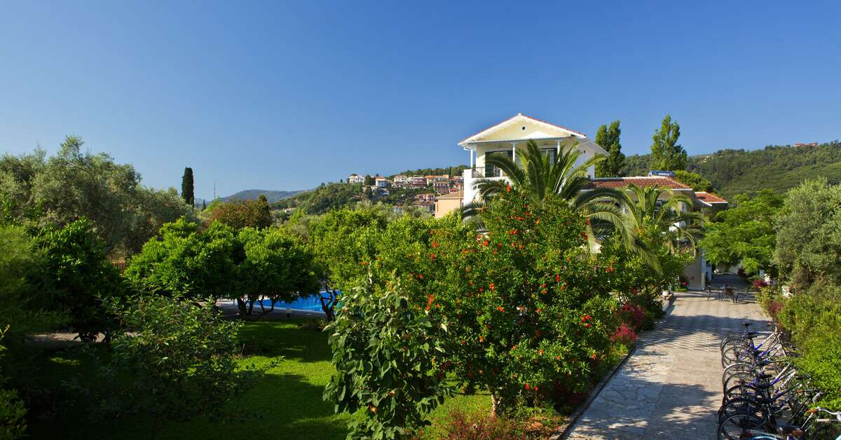 Een foto van de buitenkant van Villa Marina