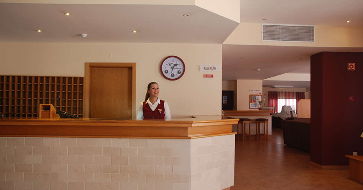 Een foto van het interieur van Hotel & Appartementen Alba