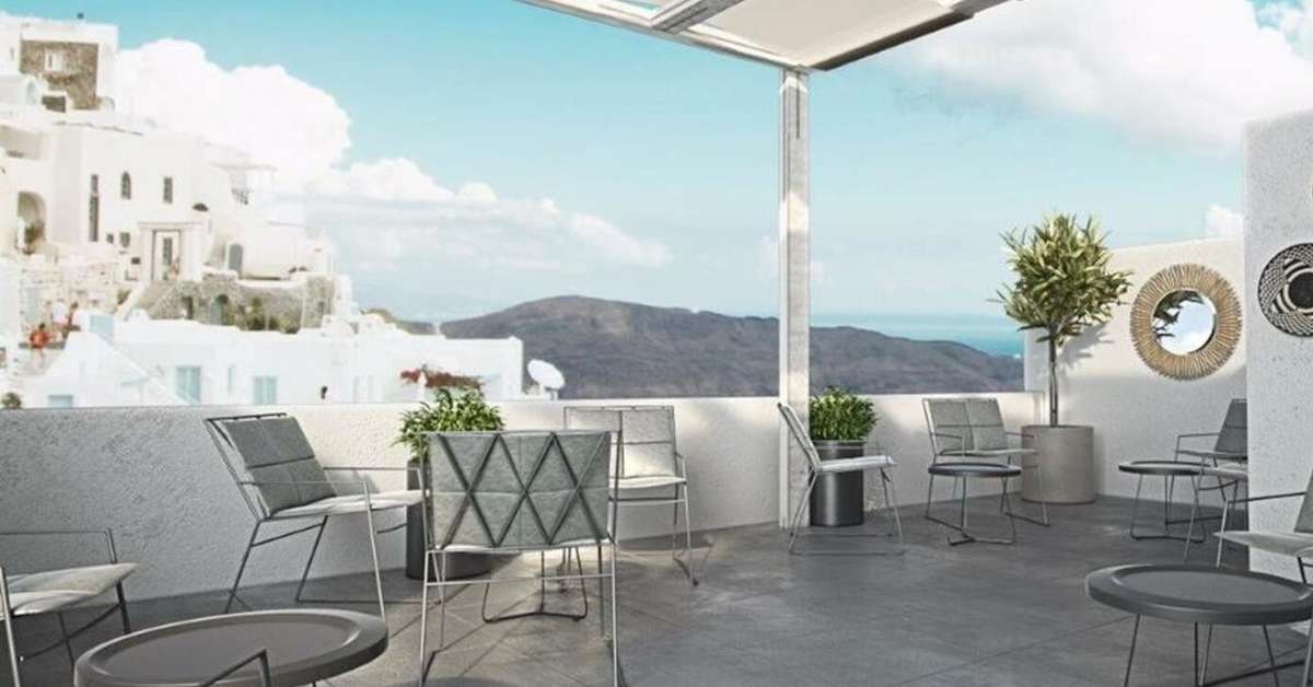 Ein Foto Mr & Mrs White Santorini
