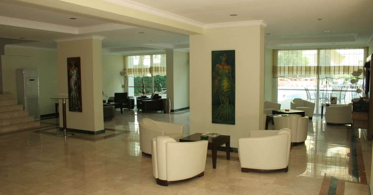Een foto van het interieur van Alkan Hotel