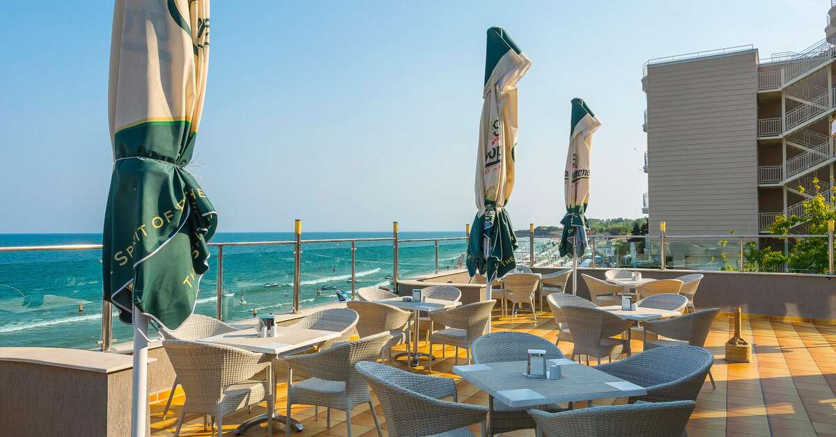 Ein Foto von der Terrasse im MPM Hotel Arsena