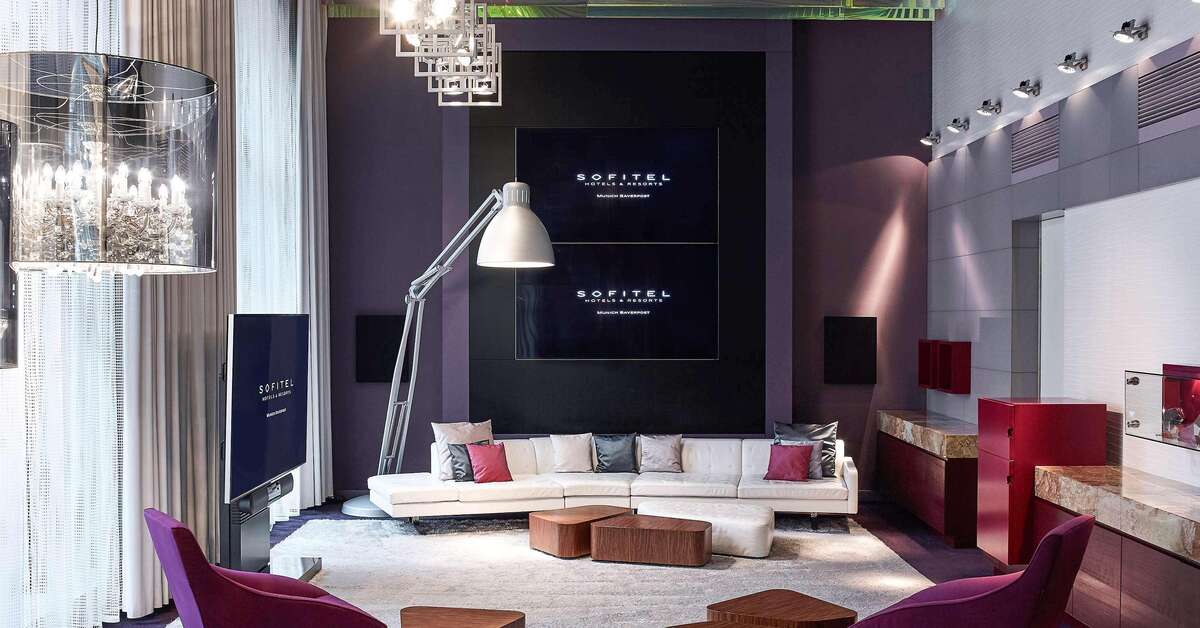 Een foto van het interieur van Sofitel Munich Bayerpost