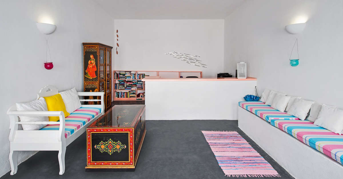 Een foto van het interieur van Appartementen Nissia