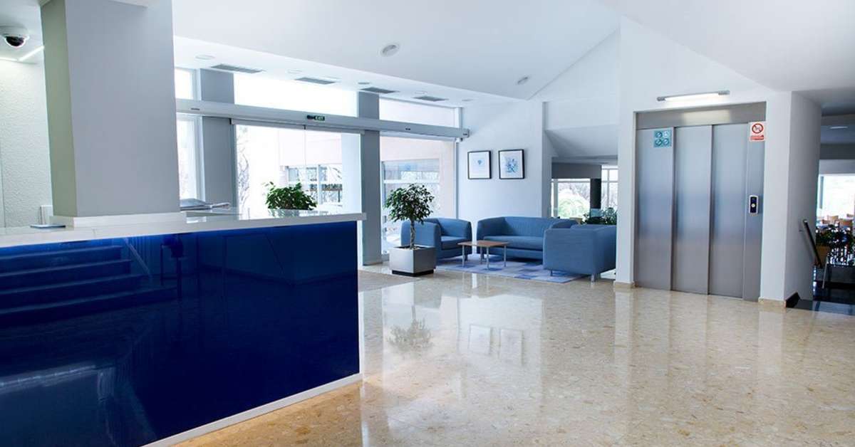Een foto van het interieur van Hotel GHT S'Agaro Mar