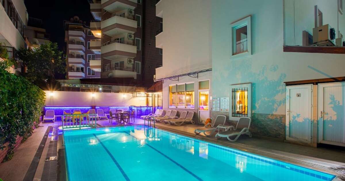 Een foto van het zwembad bij Alanya Beach Hotel