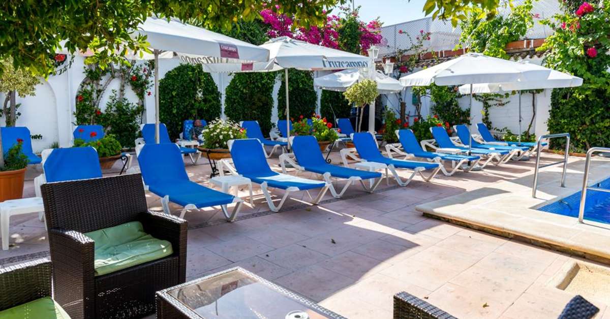 Een foto van het terras bij Hotel Brasilia
