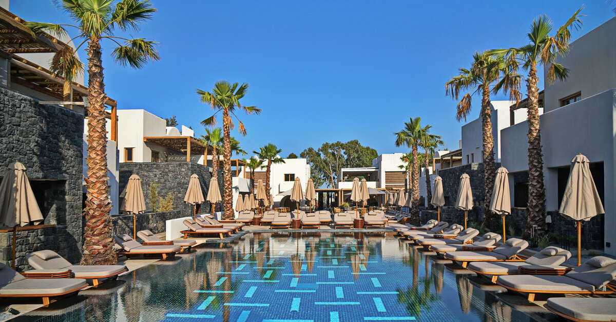 Ein Foto vom Pool im Raddison Blu Zaffron Resort
