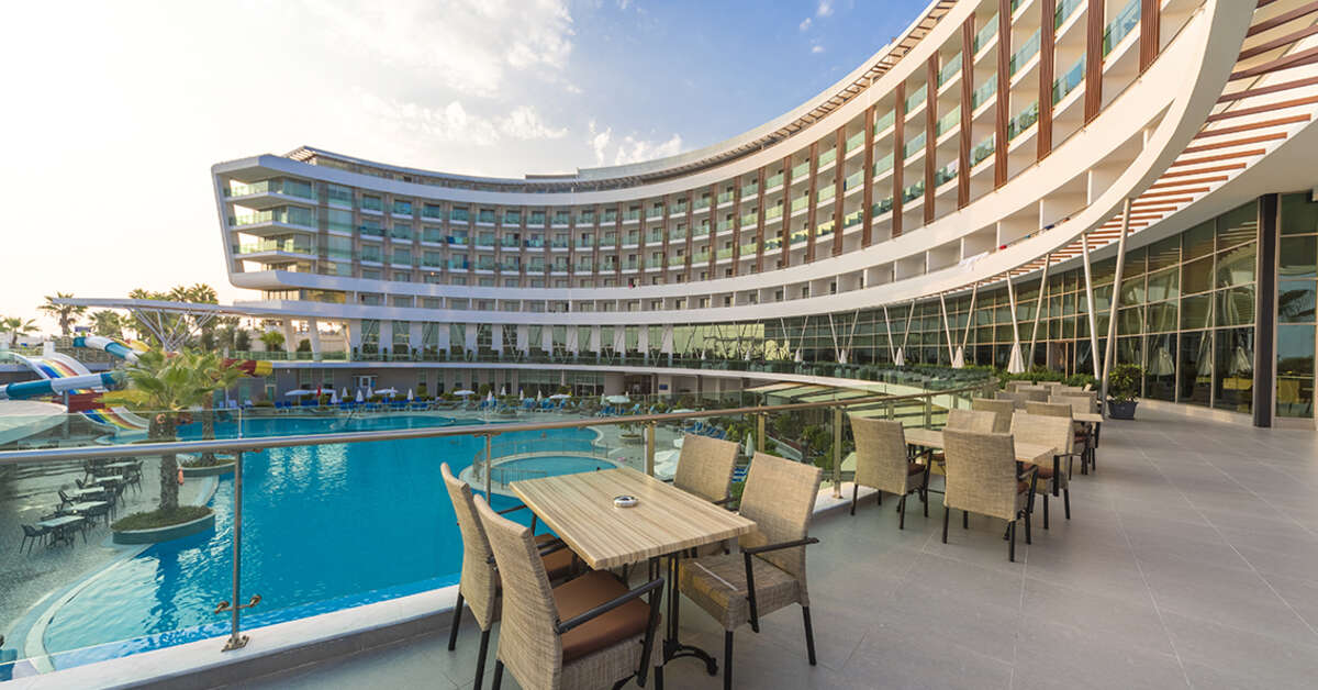 Ein Foto von der Terrasse im Xoria Deluxe Hotel