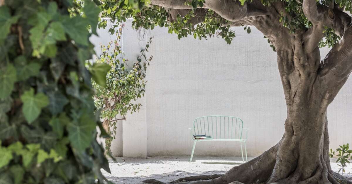 Een foto van het terras bij Giardini Mon Plaisir
