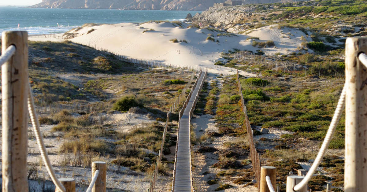 Een foto van het strand bij Hotel Senhora da Guia