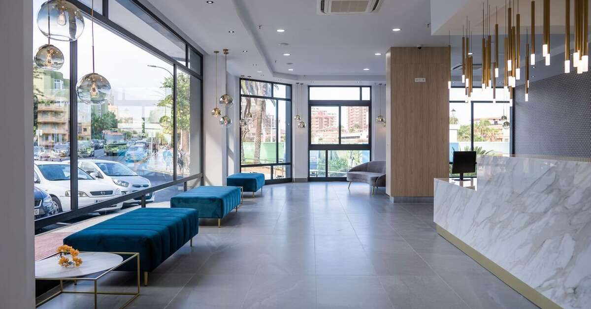 Een foto van het interieur van Hotel AF Valle Orotova